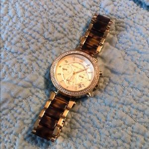 Tortoise Michael Kors Watch